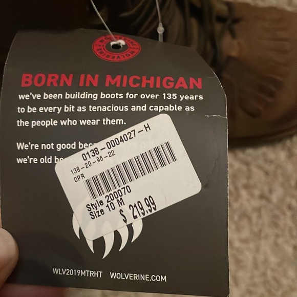 Wolverine Logger 8" Carbonmax W201187 Mens Brown Wide Leather Work Boots size 10 - Picture 3 of 6